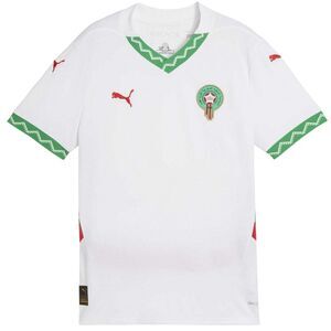 Puma Childrens/Kids 2025 Morocco Away Jersey / White/Green